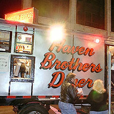 Le camion buvette des Haven brothers à Providence.