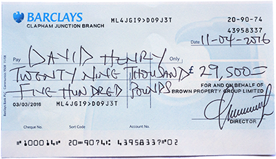 There’s an irony as concerns the date on which I received the check: it’s tax day in the United States. Were this not to be a counterfeit check I’d have enough to pay taxes for the next seven years at least.