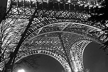 A detail of the Eiffel Tower; click to see this picture larger