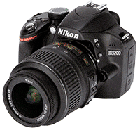 Entry-level and mid range digital cameras made by Nikon and Canon.