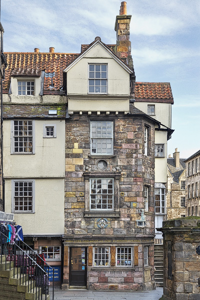 La maison John Knox à Edimbourg, Écosse.