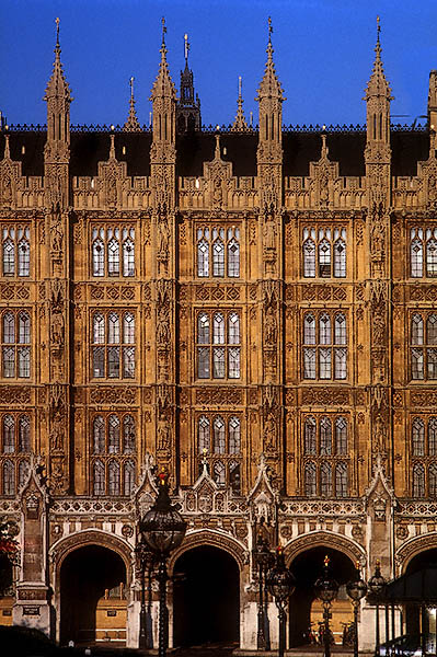 The Houses of Parliament in London.