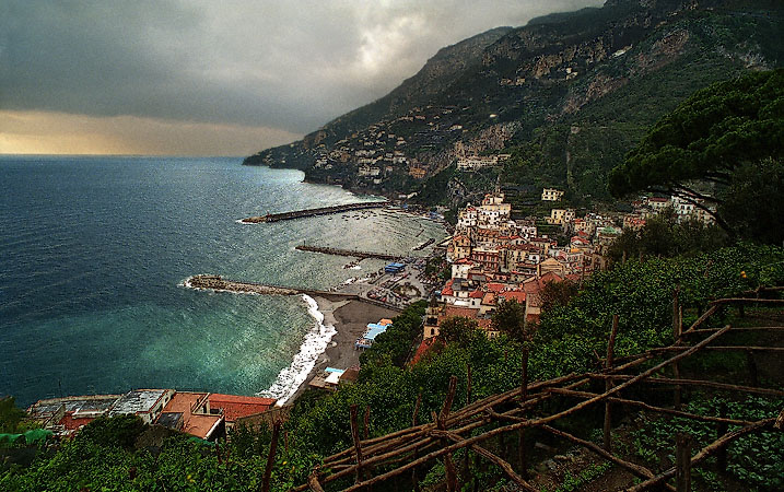 A view of Golfo di Salerno, Amalfi.
