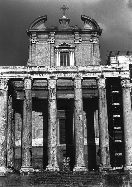 The Church of San Lorenzo in Miranda in Rome.