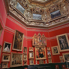 Art on display at the musée Condé inside the château de Chantilly.