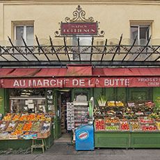 L’épicerie «Au Marché de la Butte» sur la rue des Trois-Frères.