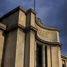 L’aile orientale du palais de Chaillot.