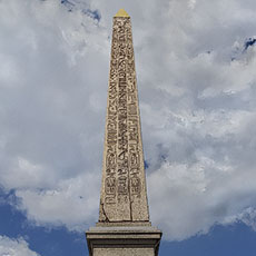 Clouds behind the Luxor Obelisk in place de la Concorde.