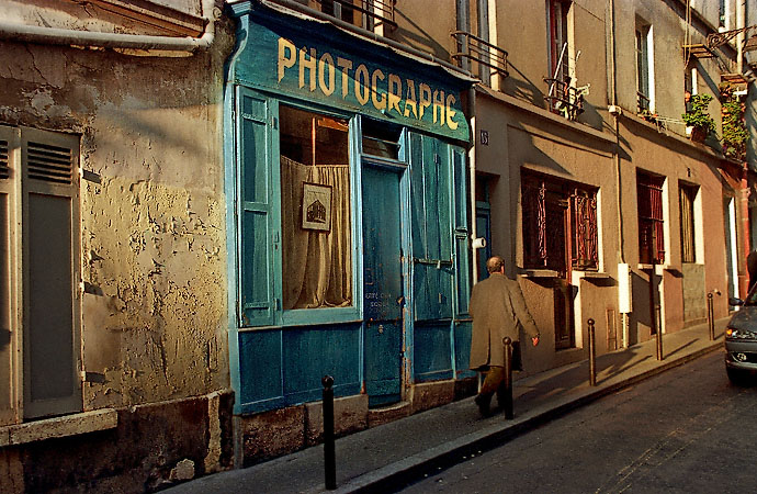 A photography boutique on rue Sainte-Marthe in Belleville.