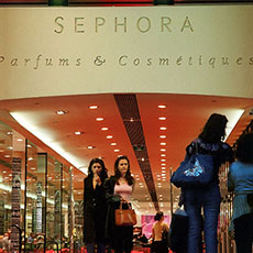 The Séphora perfume store on the Champs-Élysées.