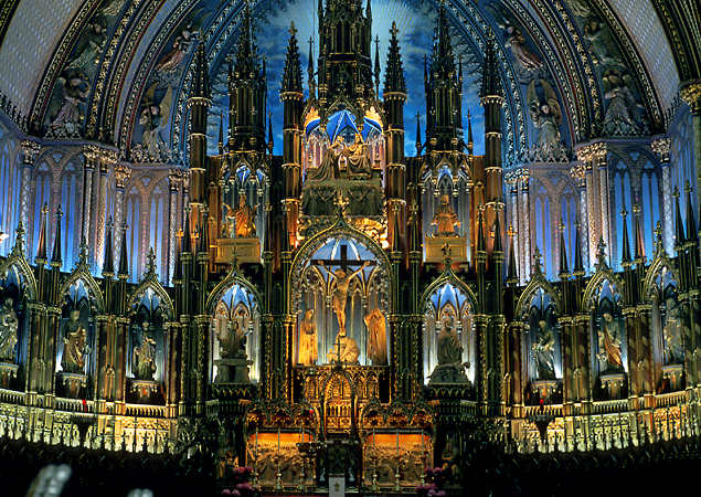 Basilique Notre-Dame, Montréal.
