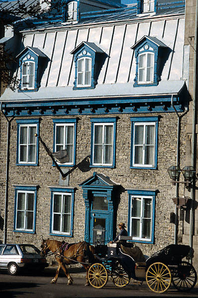 Une calèche à la ville de Québec.