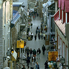 Sett här från Halsbrytande Trappsteg rue Anhålla om Champlain är den form gata i Québec Stor stad