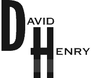 Le logo du photographe David Henry.