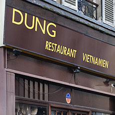 The “Dung” restaurant in Paris.