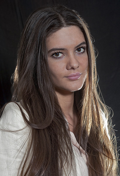 A studio portrait taken in Paris.