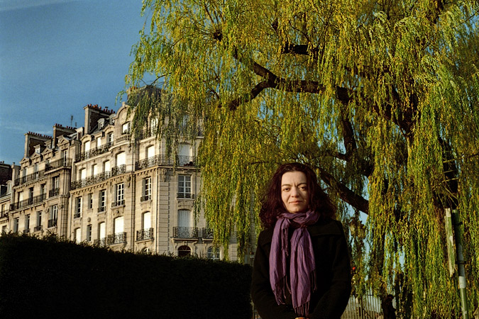 A portrait taken behind Notre-Dame.