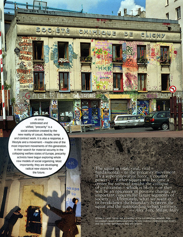 An artists’ squat on rue de la Grange-aux-Belles in Paris.